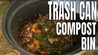 DIY Trash Can Compost Bin [upl. by Enomor]