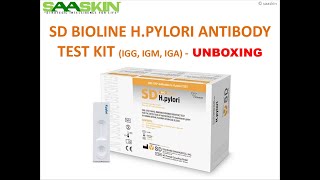 SD Bioline HPylori Antibody Test Kit IgG IgM IgA  ONE Step HPylori Antibody Test [upl. by Neenaej104]