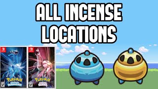 All Incense Locations in Pokemon Brilliant Diamond amp Shining Pearl [upl. by Belvia765]