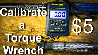 Calibrate a Torque Wrench with a 5 Luggage Scale [upl. by Nyrraf59]