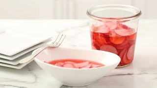 Quick Pickled Radishes Martha Stewart [upl. by Enohsal107]