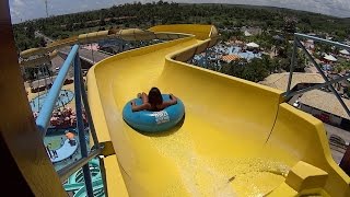 Amarelo Water Slide at Veneza Water Park [upl. by Nosle]