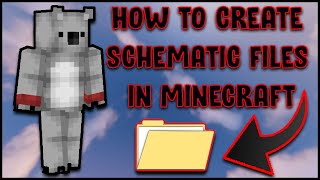 How To Create a Schematic In Minecraft [upl. by Lissa]