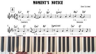 Moments Notice John Coltrane Tutorial amp Analysis  The Jazz Pursuit [upl. by Namrehs]