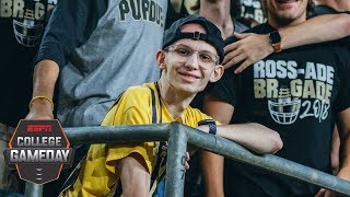 Purdue superfan Tyler Trent’s fight against cancer inspired many  College GameDay [upl. by Lyndsay]