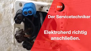 Elektroherd anschließen [upl. by Jacquet755]