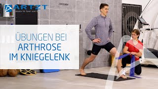 Training bei Arthrose im Knie  9 Übungen gegen Knieschmerzen  ARTZT [upl. by Reham]