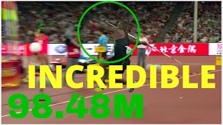 TOP 5  Longest Javelin Throws  Javelin Throw World Records [upl. by Enaitsirhc201]