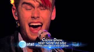 September  Colton Dixon American Idol Performance [upl. by Irdua]