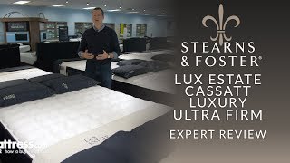 Stearns amp Foster Lux Estate Cassatt Luxury Ultra Firm Mattress Expert Review [upl. by Nehttam239]