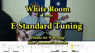 White Room  Cream Bass Cover with Tabs [upl. by Kissner580]