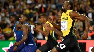 Usain Bolt beaten in final 100m race [upl. by Ybor]