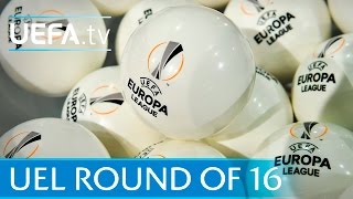 Watch the full UEFA Europa League round of 16 draw [upl. by Elsi]