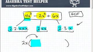 Polynomial Factoring The Greatest Common Factor GCF [upl. by Pinkham]