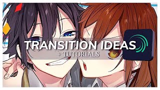 4 Transition Ideas  TUTORIALS  Alight Motion [upl. by Eak]