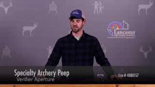 Specialty Archery Verifier Aperture Review at LancasterArcherycom [upl. by Allenrac201]