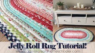 Official Jelly Roll Rug Tutorial [upl. by Adnomar]