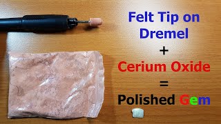 Cerium Oxide Polishing with Dremel and Felt [upl. by Ebocaj]