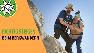 Richtig steigen beim Wandern  Sicher Bergwandern  Episode 6 [upl. by Keung]