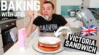 Classic Victoria Sponge Cake  British Bakes [upl. by Nelluc]