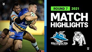 Sharks v Bulldogs Match Highlights  Round 7 2021  Telstra Premiership  NRL [upl. by Niela]