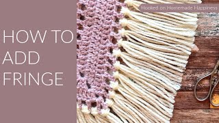 How To Make Fringe  Hand Embroidery Basics [upl. by Layol]