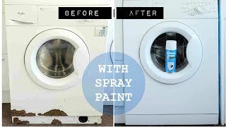 Painting a Washing Machine Rustoleum Appliance Enamel Review [upl. by Ynatil330]