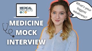 MEDICINE MOCK INTERVIEW  Answering common questions [upl. by Avahc]