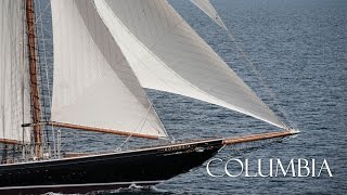 Columbia  141’ RacingFishing Schooner Yacht  Launch to Sea Trials [upl. by Maharg]