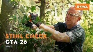 STIHL Check Neuer AkkuGehölzschneider GTA 26 [upl. by Karr545]