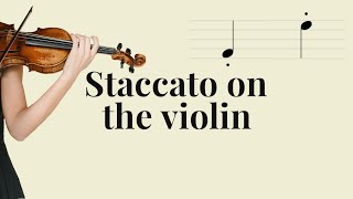 Staccato On The Violin Violin Basics [upl. by Nolte]