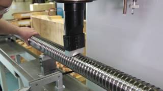 ThreadCraft Inc Ball Screw Straightening Operation [upl. by Satsoc180]