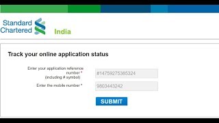 How To Check Standard Chartered Credit Card Application Status Online [upl. by Yolanthe]