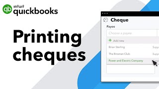 Printing cheques in QuickBooks Online [upl. by Ardnauqal]