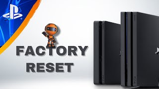 How to Factory Reset PS4  PS4 Pro  PS4 Slim [upl. by Aydan]