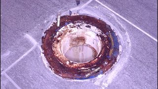 How to Replace Toilet Flange  DIY Instructions [upl. by Tterb]