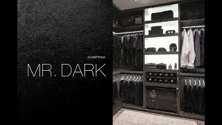 MR DARK  CLOSETPHILE Closet Tour [upl. by Hctim]