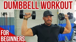 Dumbbell Workout for Beginners 13 Essential Exercises for Total Body Training [upl. by Anitahs484]