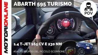 Abarth 595 Turismo 2016  POV Test Drive SaliteaBordo [upl. by Lavelle]