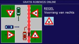 EXAMEN RIJBEWIJS B VRAGEN VOORRANG VOORRANGSREGELS 2 [upl. by Yerbua153]