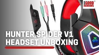 Hunter Spider V1 Gaming Headset Unboxing [upl. by Ellette]