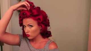 Vintage 1940s Hair Tutorial [upl. by Josephina]