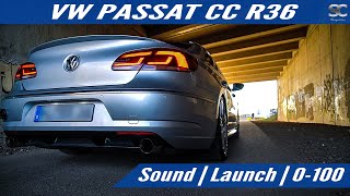 VW Passat CC R36 36L VR6 2014  Sound  Launch  0100  Test Drive POV [upl. by Isman]