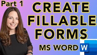 How To Create A Fillable Form In Microsoft Word Create HR Template Forms Part 1 [upl. by Aisaim]