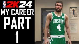 NBA 2K24  My Career  Part 1  quotPlayer Creation NBA Debutquot [upl. by Nwahsd168]