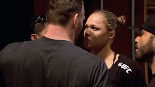 TUF Moments Ronda Rousey Confronts Coach [upl. by Nollahs]