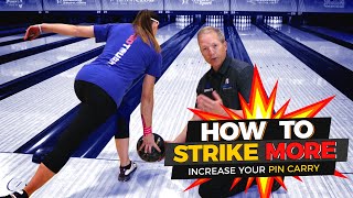 How To Throw More Strikes in Bowling One Easy Tip For Higher Scores [upl. by Ardnazil916]