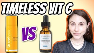 Timeless Skin Care Vitamin C serum vs Skinceuticals CE ferulic  Dr Dray [upl. by Yl]