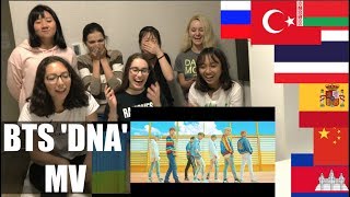 International Fans React BTS  DNA MV [upl. by Heringer198]