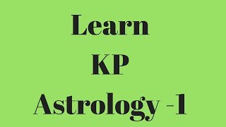 Learn KP Astrology  Basic Astrology Part 1 astrology learnastrology kpastrology viralvideo [upl. by Obmar322]